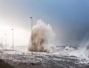 Storm image showing effects of climate change, Veolia's COP 26 solutions